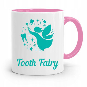 Kubek Różowy Prezent Dentysty Tooth Fairy