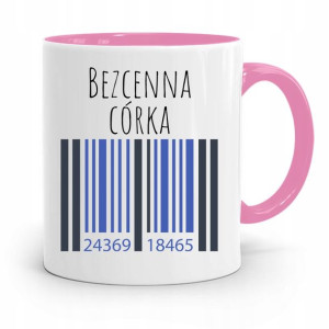 Kubek Różowy Prezent Dla Córki Bezcenna Córka