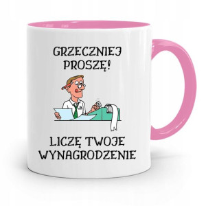 Kubek Różowy Prezent Dla Księgowej Księgowego