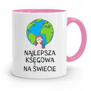Kubek Różowy Prezent Dla Księgowej Księgowego
