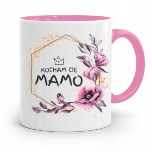 Kubek Różowy Prezent Dla Mamy Kocham Cię Mamo