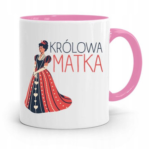 Kubek Różowy Prezent Dla Mamy Królowa Matka