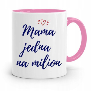Kubek Różowy Prezent Dla Mamy Mama Jedna Na Milion