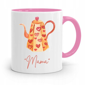 Kubek Różowy Prezent Dla Mamy Matki Mama Prezent