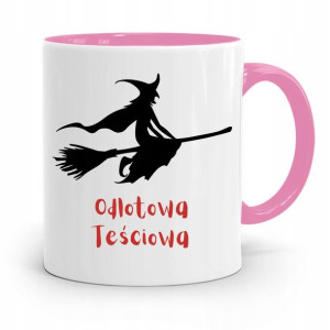 Kubek Różowy Prezent Dla Odlotowej Teściowej