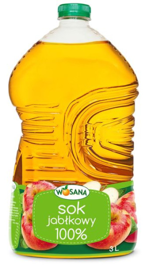 Wosana Sok Jabłkowy 100% 3l pet
