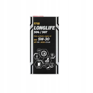 Mannol 7715 Oem Vag 5w30 5l Sn/cf C3 Vw5