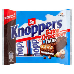 Knoppers Baton Orzechowy Dark 3x40g