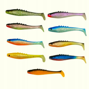 Zestaw 9szt. gum Dragon Lunatic-8,5cm na szczupaka