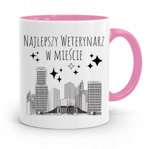 Kubek Różowy Weterynarza Najlepszy W Mieście
