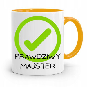 Kubek Żółty Budowlańca Majstra Fachowca Prezent