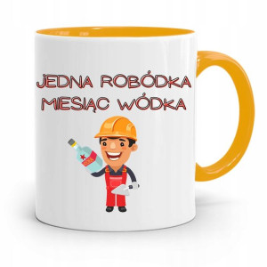 Kubek Żółty Budowlańca Majstra Fachowca Prezent
