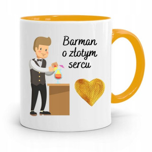 Kubek Żółty Dla Barmana Barman O Złotym Sercu
