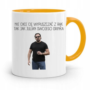 Kubek Żółty Dla Chłopaka Nie Chcę Cię Wypuścić