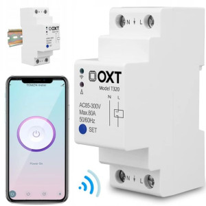 Oxt Sterownik 80a 2p 32mm Din Wifi Tuya