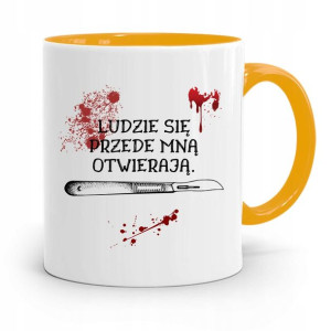 Kubek Żółty Dla Doktora Ludzie Się Przedemną