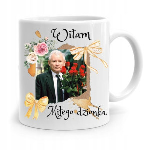 Kubek Śmieszny Prezesa Pis Jarosław Kaczyński