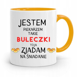 Kubek Żółty Dla Piekarza Zjadam Na Śniadanie