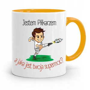 Kubek Żółty Dla Piłkarza Jestem Piłkarzem Prezent