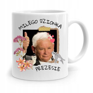 Kubek Śmieszny Prezesa Pis Jarosław Kaczyński