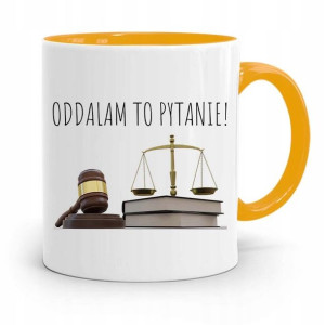 Kubek Żółty Dla Prawnika Oddalam To Pytanie