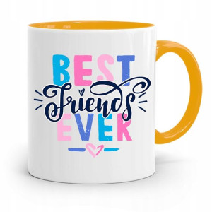 Kubek Żółty Dla Przyjaciela Best Friends Prezent