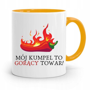 Kubek Żółty Dla Przyjaciela Kumpel To Gorący Towar