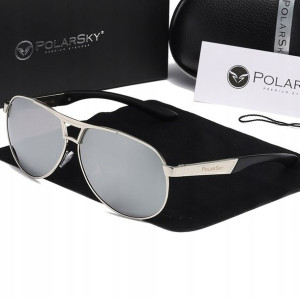 Okulary Z Polaryzacją Uv400 Aviator Polarsky