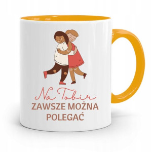 Kubek Żółty Dla Przyjaciela Można Polegać Prezent