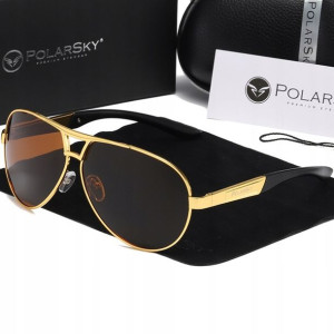 Okulary Z Polaryzacją Uv400 Aviator Polarsky