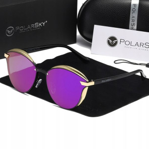 OKULARY Z POLARYZACJĄ UV400 damskie muchy POLARSKY