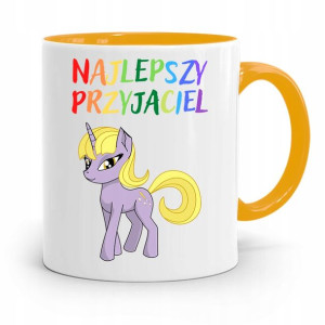 Kubek Żółty Dla Dzieci Najlepszy Przyjaciel +imię