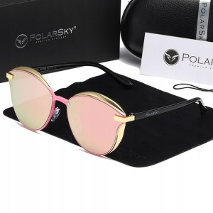OKULARY Z POLARYZACJĄ UV400 damskie muchy POLARSKY