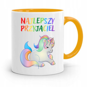 Kubek Żółty Dla Dzieci Najlepszy Przyjaciel +imię
