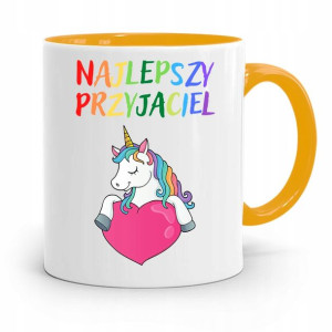 Kubek Żółty Dla Dzieci Najlepszy Przyjaciel +imię