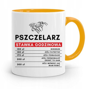 Kubek Zółty Dla Pszczelarza Stawka Godzinowa