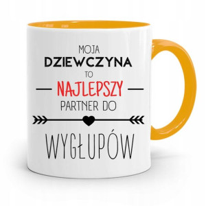 Kubek Żółty Dla Dziewczyny Najlepszy Partner