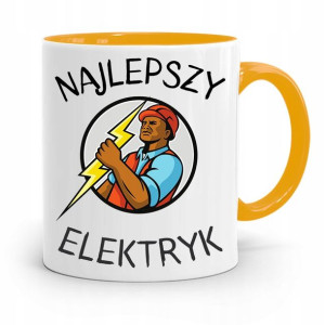 Kubek Żółty Dla Elektryka Najlepszy Elektryk