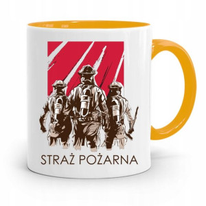 Kubek Żółty Dla Strażaka Straż Pożarna Prezent