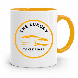 Kubek Żółty Dla Taksówkarza Luxury Taxi Driver