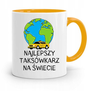 Kubek Żółty Dla Taksówkarza Najlepszy Na Świecie