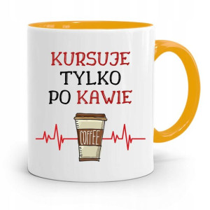 Kubek Żółty Dla Taksówkarza Tylko Po Kawie
