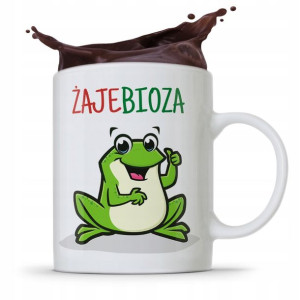 Kubek Śmieszny Zabawny Żajebioza Żaba Prezent