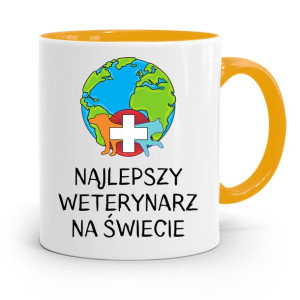Kubek Żółty Dla Weterynarza Najlepszy Weterynarz