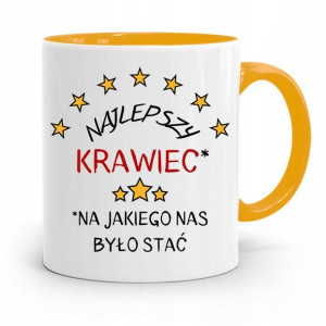 Kubek Żółty Dla Krawca Najlepszy Krawiec Prezent