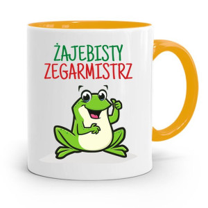 Kubek Żółty Dla Zegarmistrza Żajebisty Prezent