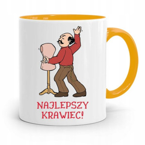 Kubek Żółty Dla Krawcowej Najlepszy Krawiec!