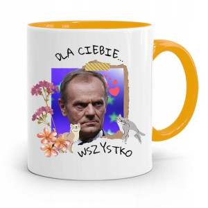 Kubek Żółty Donald Tusk Po Platforma Prezent