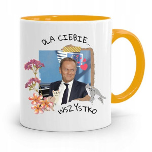 Kubek Żółty Donald Tusk Po Platforma Prezent