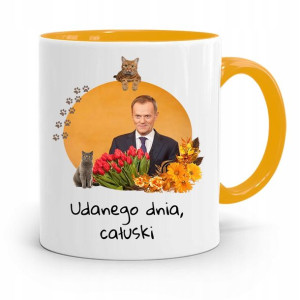 Kubek Żółty Donald Tusk Po Platforma Prezent